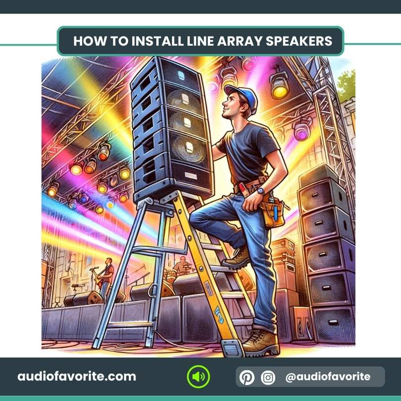 How to install line array speakers