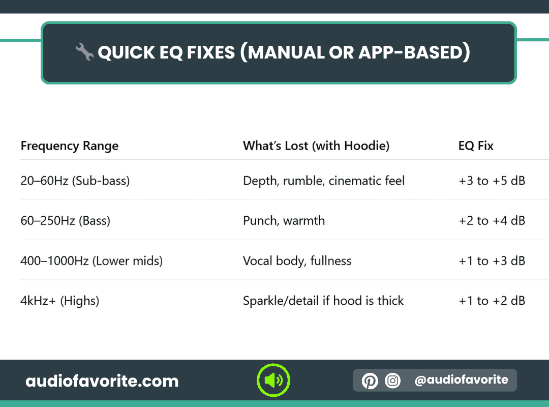 Quick EQ Fixes (Manual or App-Based) Quick EQ Fixes (Manual or App-Based)