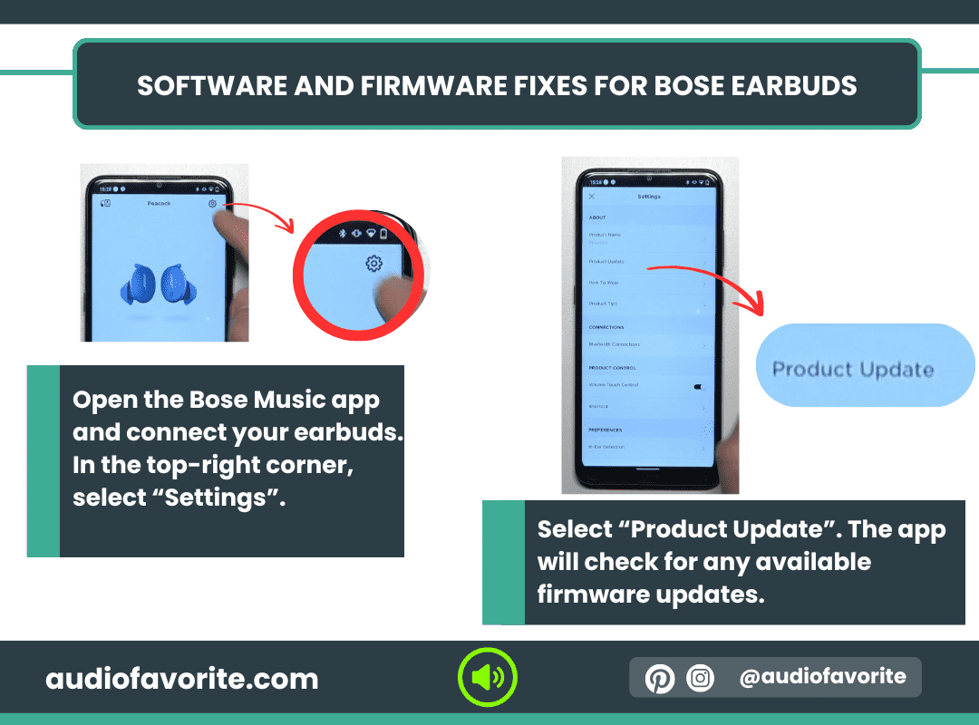 Software and Firmware Fixes for Bose Earbuds