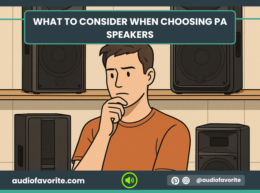 What to Consider When Choosing PA Speakers